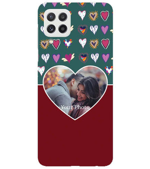 A0516-Hearts Photo Back Cover for Samsung Galaxy A22