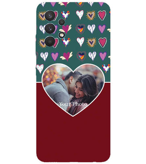 A0516-Hearts Photo Back Cover for Samsung Galaxy A32