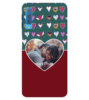 A0516-Hearts Photo Back Cover for Samsung Galaxy A7 (2018)
