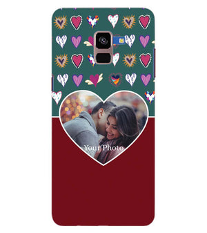 A0516-Hearts Photo Back Cover for Samsung Galaxy A8 Plus