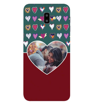 A0516-Hearts Photo Back Cover for Samsung Galaxy J6+