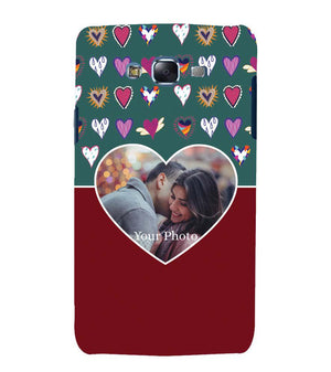A0516-Hearts Photo Back Cover for Samsung Galaxy J7 (2015)