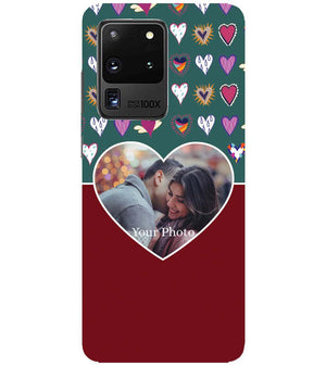 A0516-Hearts Photo Back Cover for Samsung Galaxy S20 Ultra 5G