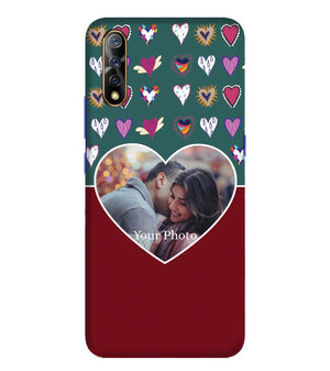 A0516-Hearts Photo Back Cover for Vivo S1