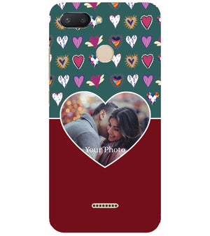 A0516-Hearts Photo Back Cover for Xiaomi Redmi 6