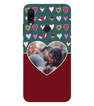 A0516-Hearts Photo Back Cover for Xiaomi Redmi 7