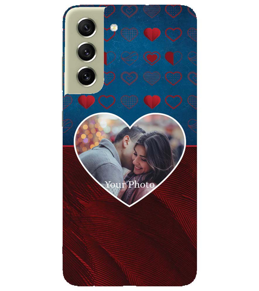 A0517-Blue Hearts Photo Back Cover for Samsung Galaxy S21 5G