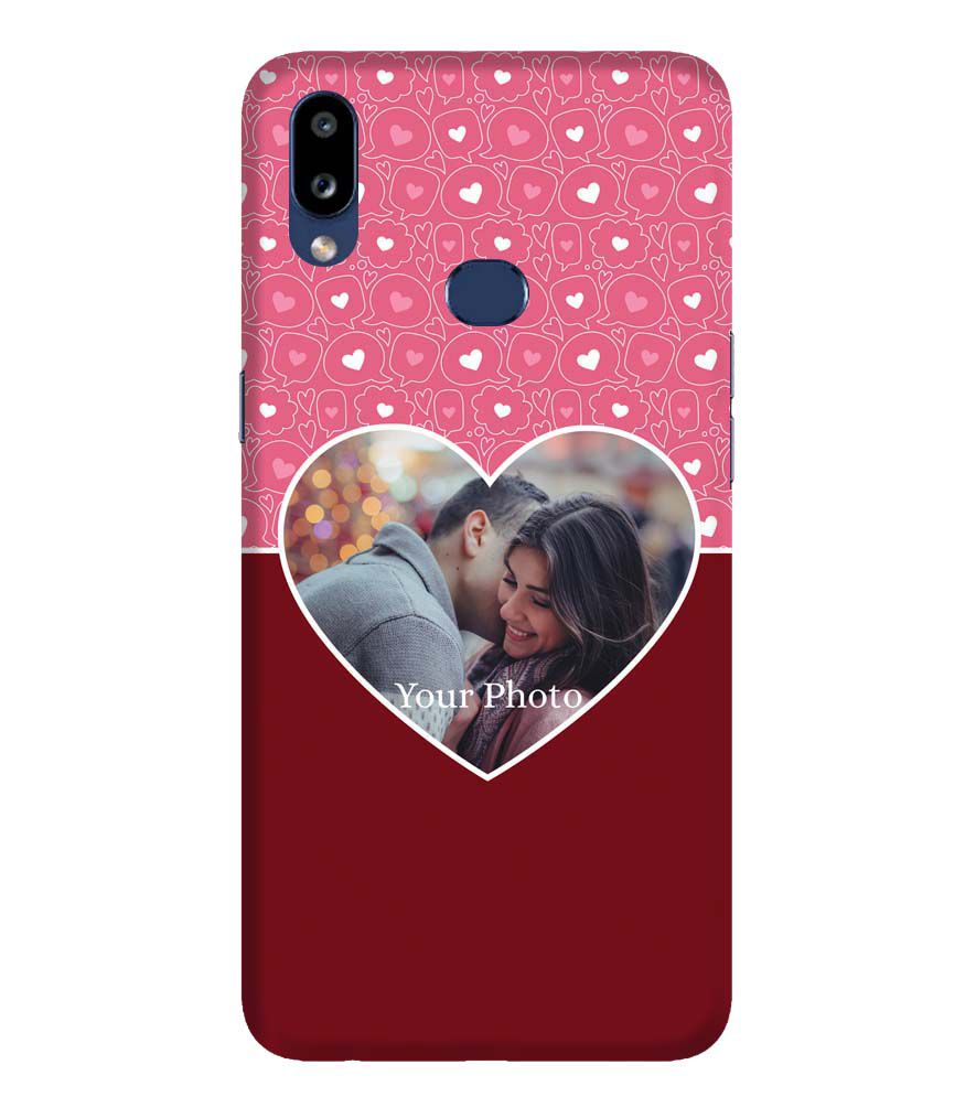 A0518-Pink Hearts Photo Back Cover for Samsung Galaxy A10s