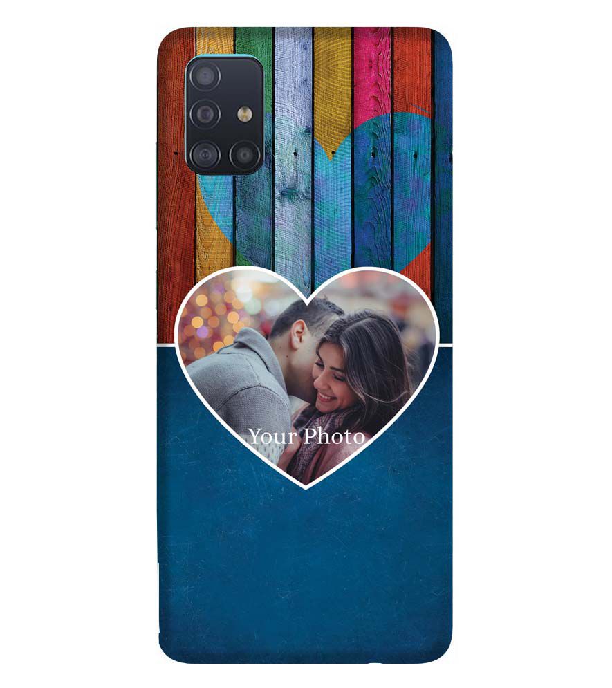 A0520-Woody Heart Photo Back Cover for Samsung Galaxy A51