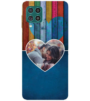 A0520-Woody Heart Photo Back Cover for Samsung Galaxy F62