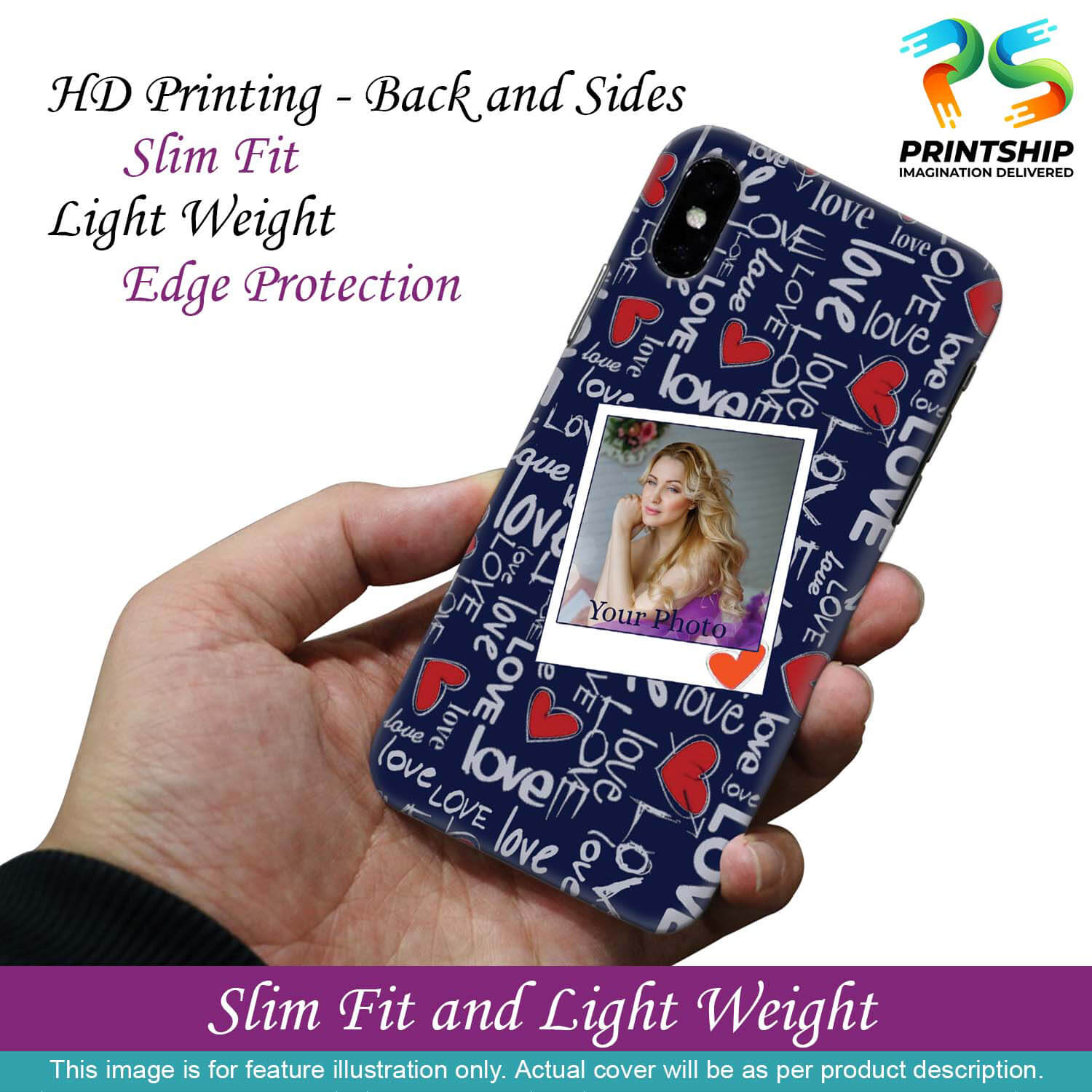 A0521-Love All Around Back Cover for Realme C17