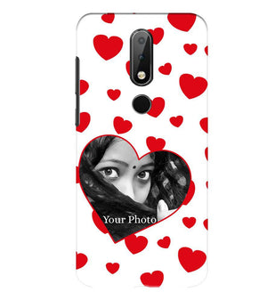 A0525-Loving Hearts Back Cover for Nokia 6.1 Plus (Nokia X6)