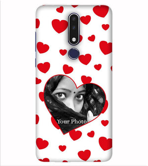 A0525-Loving Hearts Back Cover for Nokia 7.1