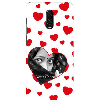 A0525-Loving Hearts Back Cover for OnePlus 6T