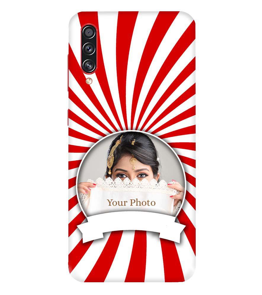 A0527-Red and White Frame Back Cover for Samsung Galaxy A70s