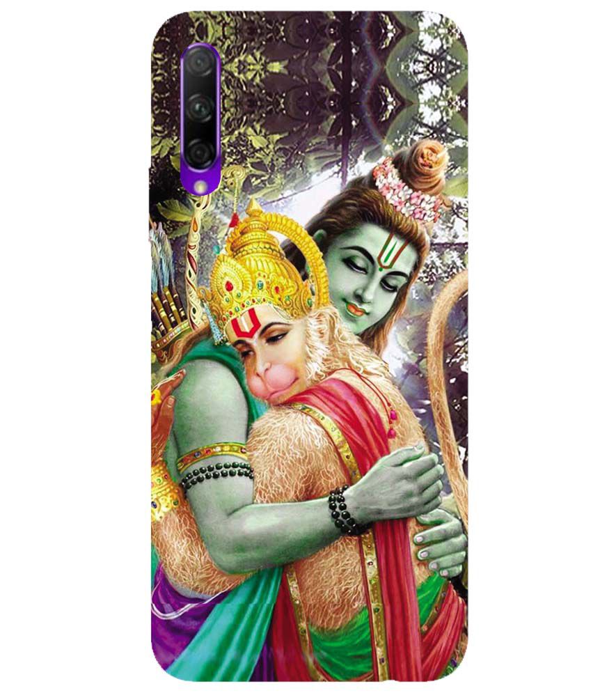 BG0075-Ram And Hanuman Ji Back Cover for Honor 9X Pro