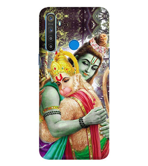 BG0075-Ram And Hanuman Ji Back Cover for Realme 5