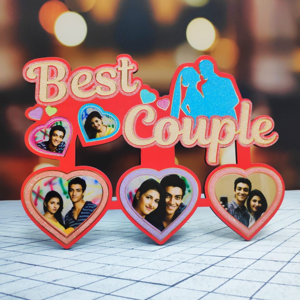 Best Couple 9x12 Wooden Collage