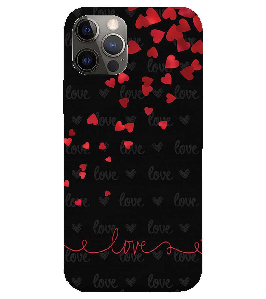 BT0003-Love Quote In A Black Back Ground Back Cover for Apple iPhone 12 Pro