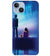 BT0106-A Girl And Boy With Blue Night Background Back Cover for Apple iPhone 14