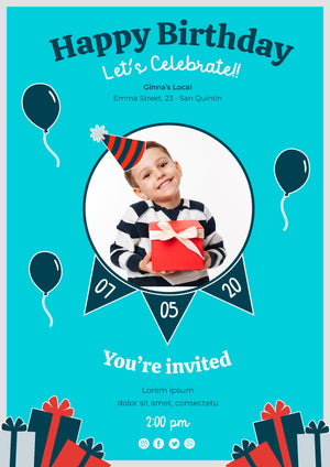 Customised Birthday Invitation Card 2