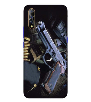 D1624-Guns And Bullets Back Cover for Vivo S1
