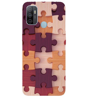 D2046-Wooden Jigsaw Back Cover for Oppo A53