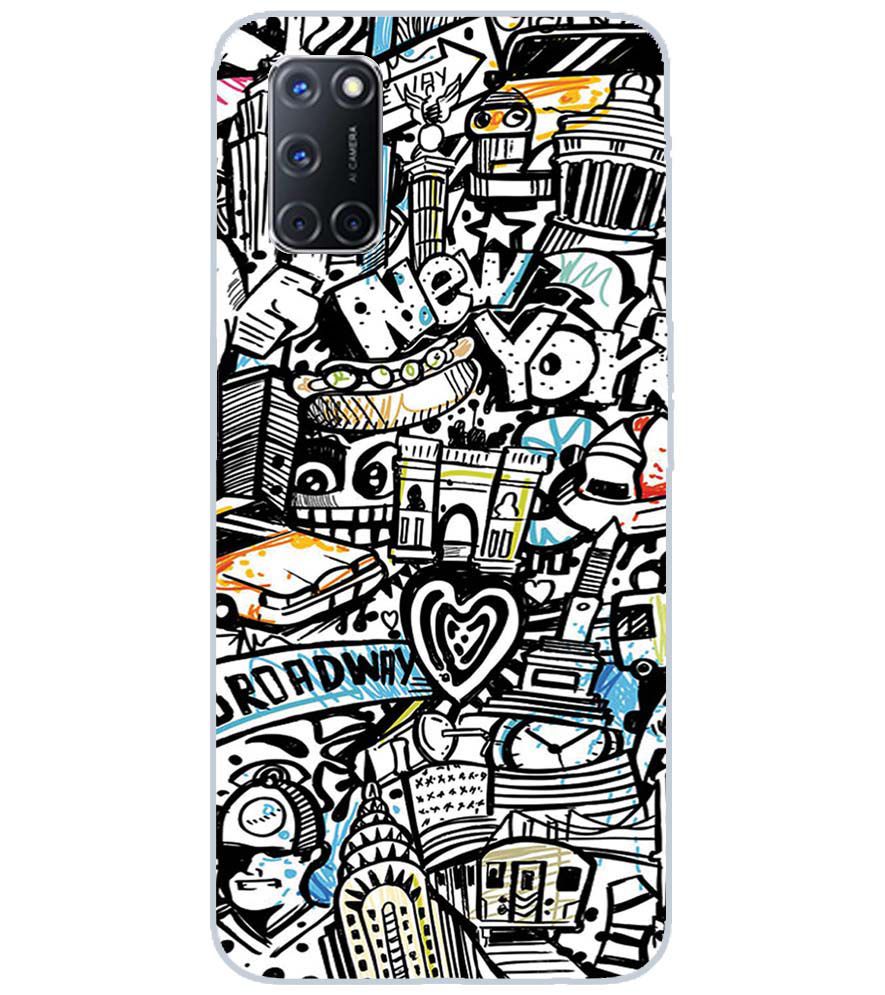 D2074-Cool Graffiti Back Cover for Oppo A52