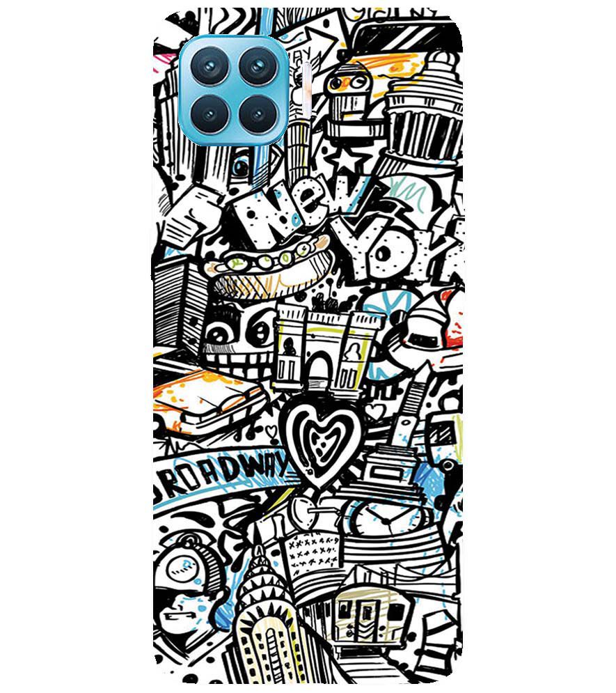 D2074-Cool Graffiti Back Cover for Oppo F17 Pro