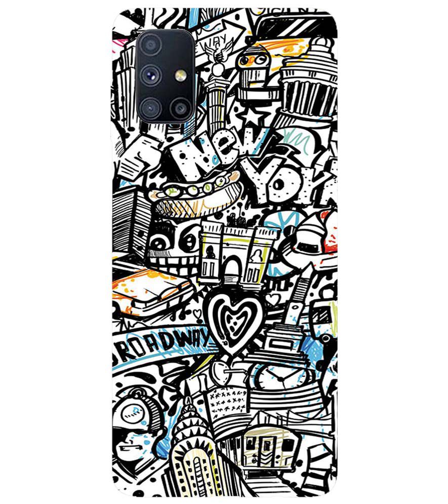 D2074-Cool Graffiti Back Cover for Samsung Galaxy M51