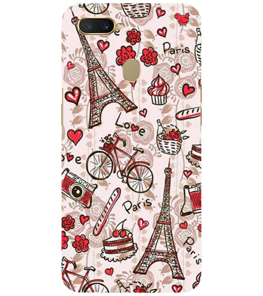 D2109-Love In Paris Back Cover for Oppo A11K