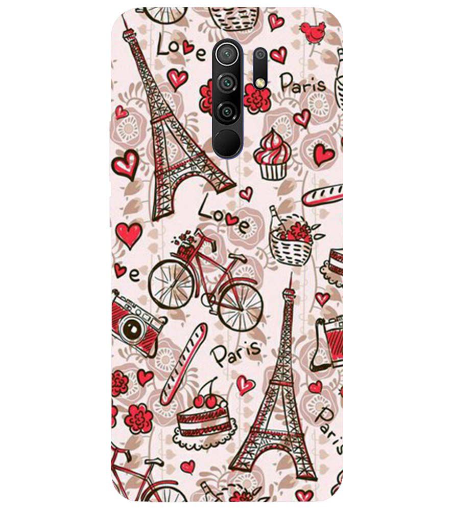 D2109-Love In Paris Back Cover for Xiaomi Poco M2