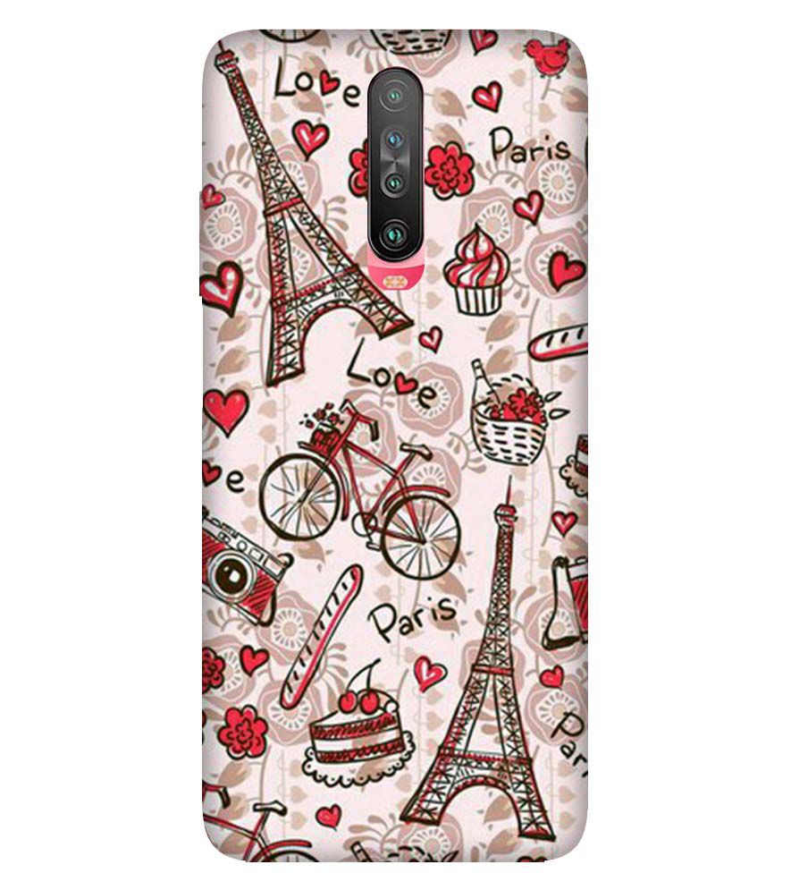 D2109-Love In Paris Back Cover for Xiaomi Redmi K30