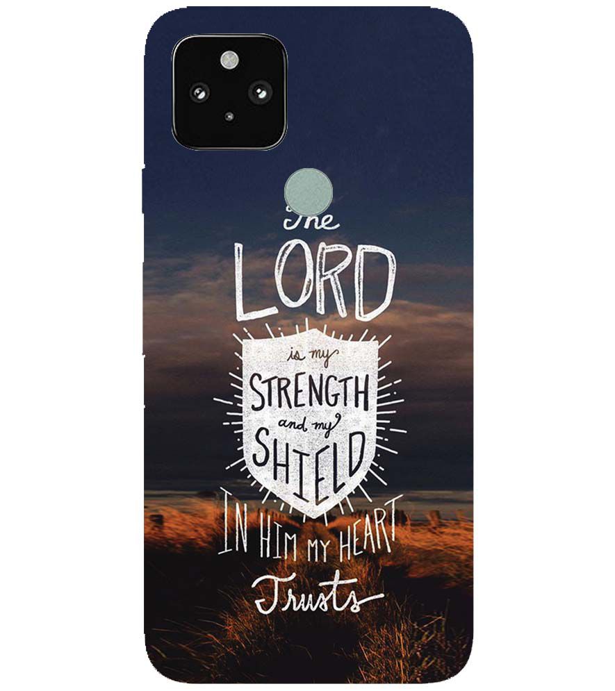 D2206-In Lord My Heart Trusts Back Cover for Google Pixel 5