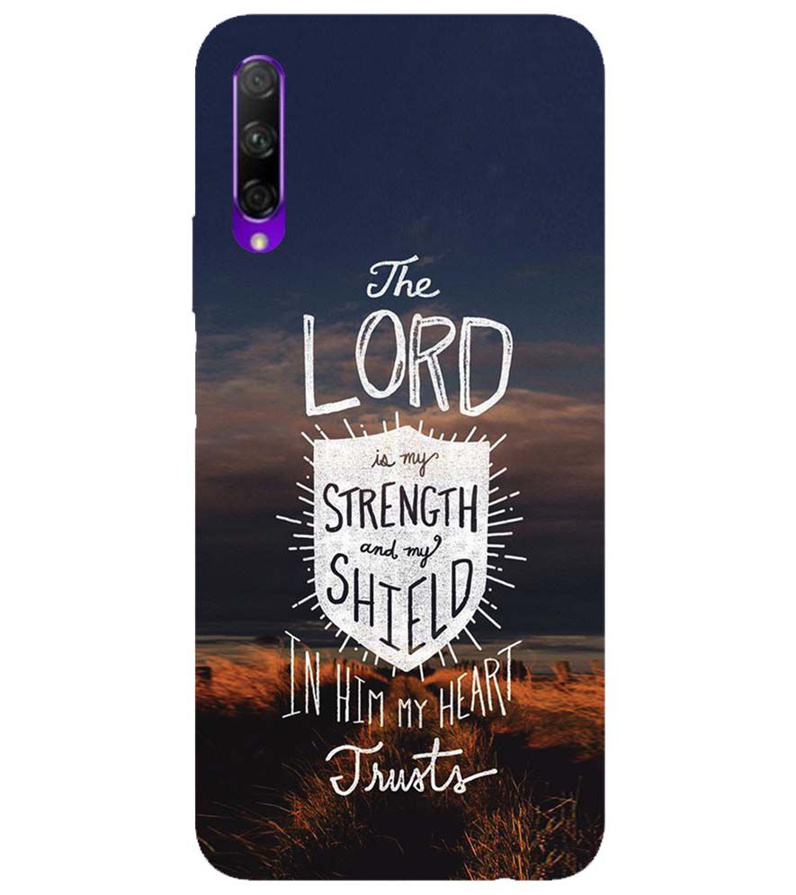 D2206-In Lord My Heart Trusts Back Cover for Honor 9X Pro