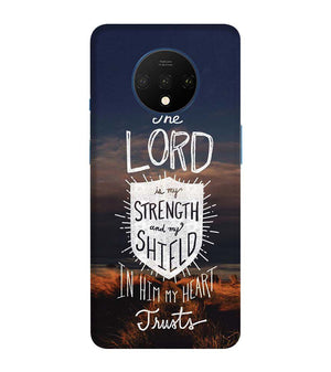 D2206-In Lord My Heart Trusts Back Cover for OnePlus 7T