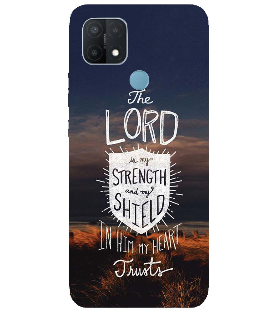 D2206-In Lord My Heart Trusts Back Cover for Oppo A15 and Oppo A15s