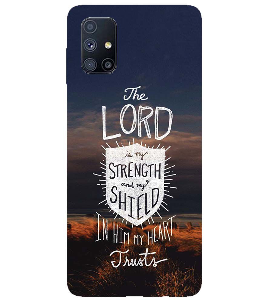 D2206-In Lord My Heart Trusts Back Cover for Samsung Galaxy M51