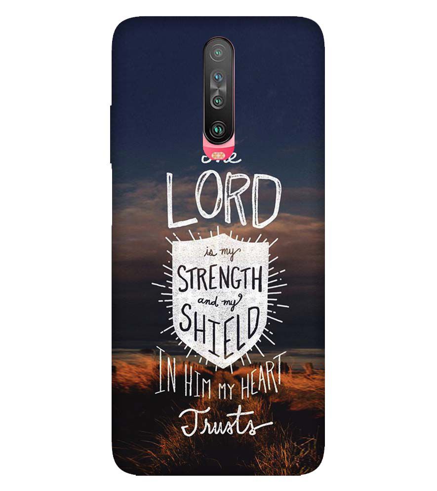 D2206-In Lord My Heart Trusts Back Cover for Xiaomi Redmi K30