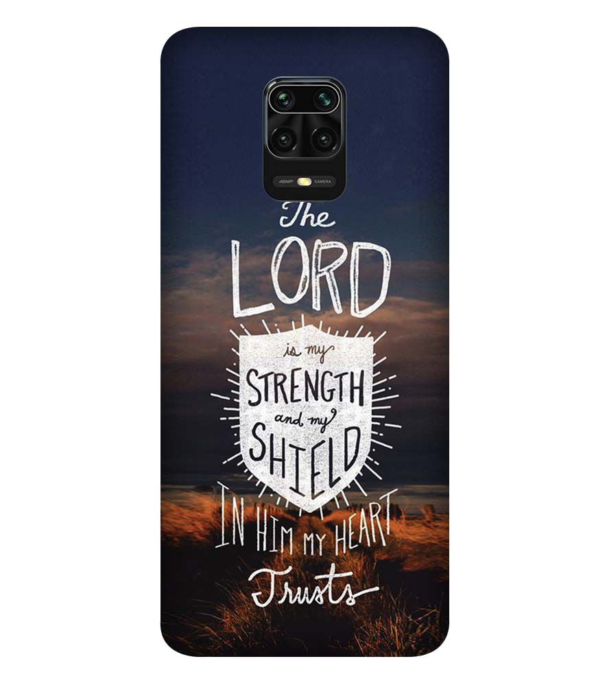 D2206-In Lord My Heart Trusts Back Cover for Xiaomi Redmi Note 9 Pro Max