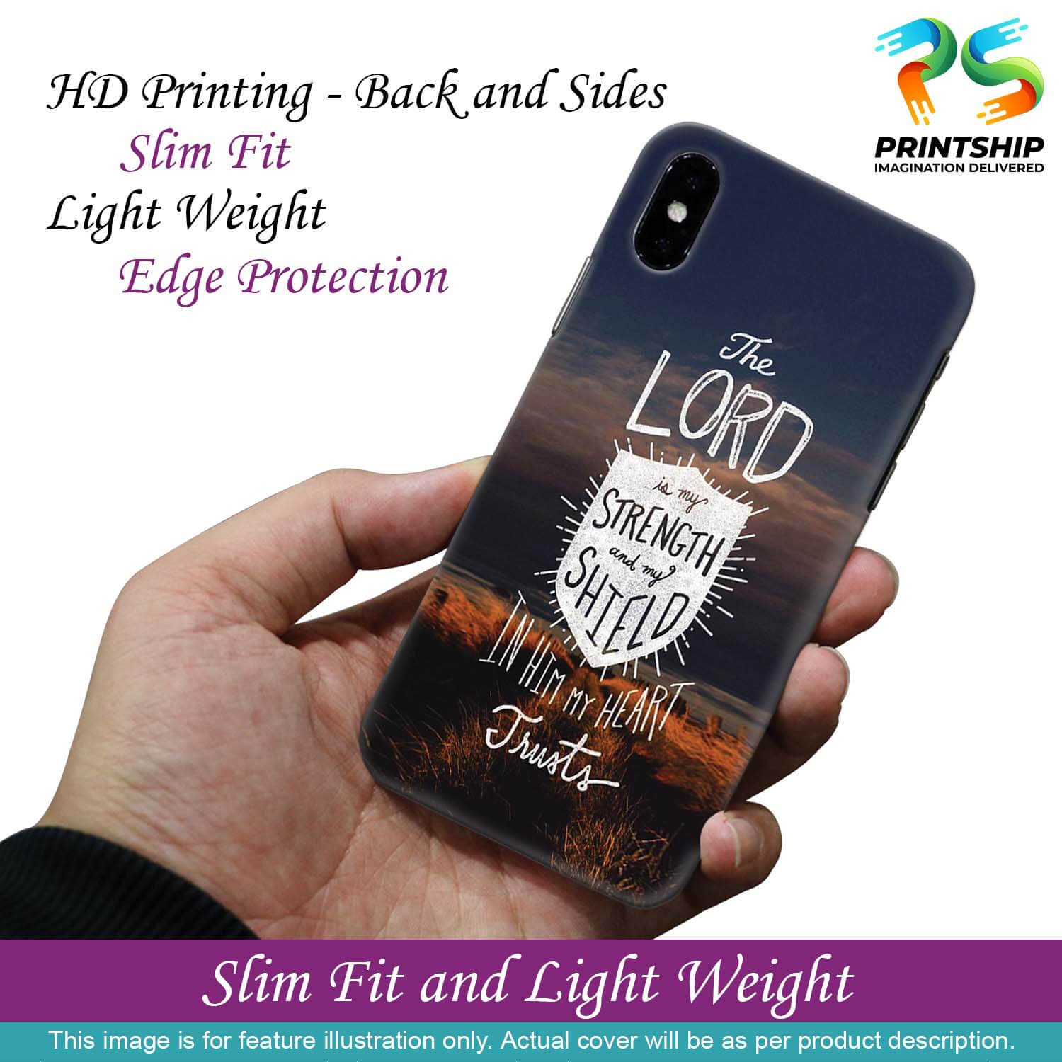 D2206-In Lord My Heart Trusts Back Cover for vivo V20 SE