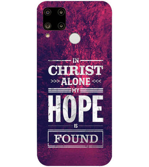D2208-In Christ I Find Hope Back Cover for Realme C15