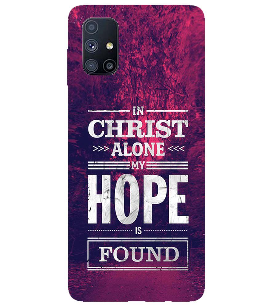 D2208-In Christ I Find Hope Back Cover for Samsung Galaxy M51