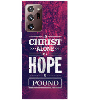 D2208-In Christ I Find Hope Back Cover for Samsung Galaxy Note20 Ultra