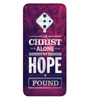 D2208-In Christ I Find Hope Back Cover for Vivo S1 Pro