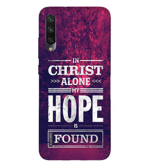 D2208-In Christ I Find Hope Back Cover for Xiaomi Mi A3