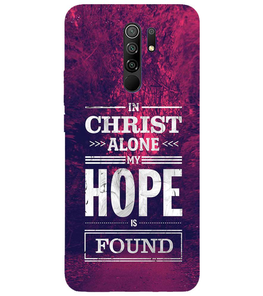 D2208-In Christ I Find Hope Back Cover for Xiaomi Poco M2