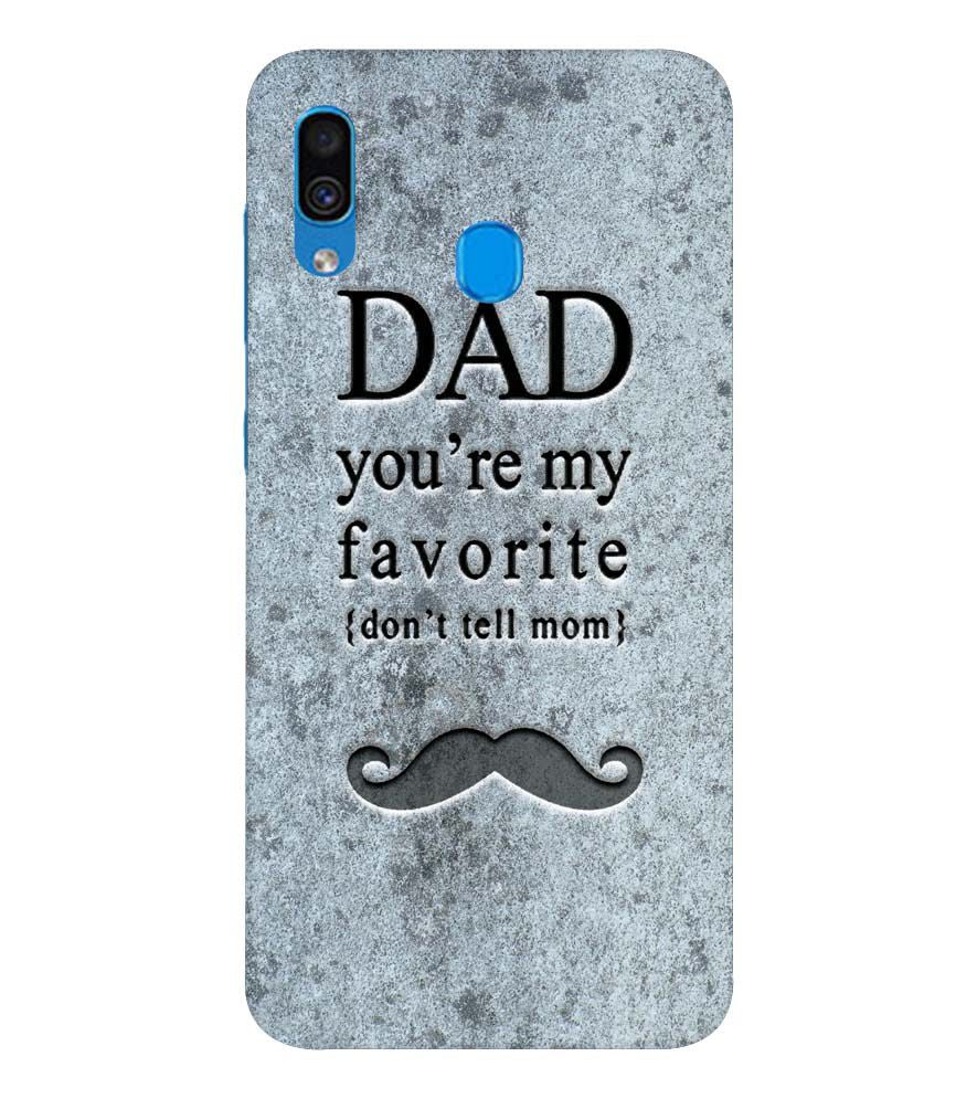 G0037-Dad You're my Favourite Back Cover for Samsung Galaxy A20