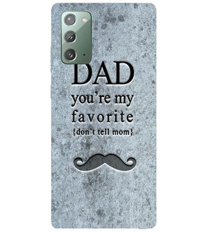 G0037-Dad You're my Favourite Back Cover for Samsung Galaxy Note20