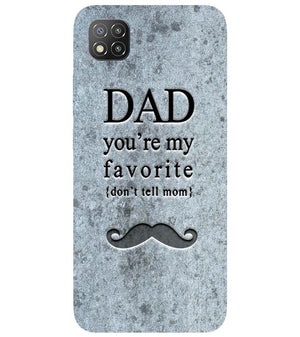 G0037-Dad You're my Favourite Back Cover for Xiaomi Poco C3